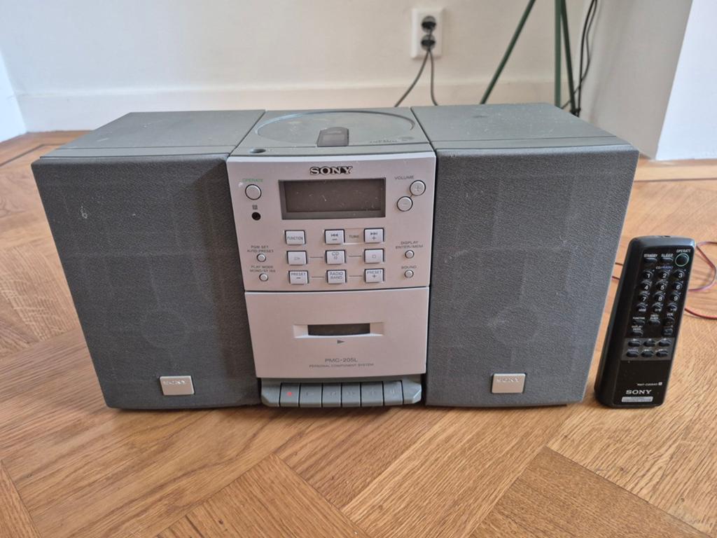 Sony Stereotoren met CD-speler, Cassettedeck en Radio, Gebruikt, Ophalen of Verzenden, Tuner of Radio, Microset