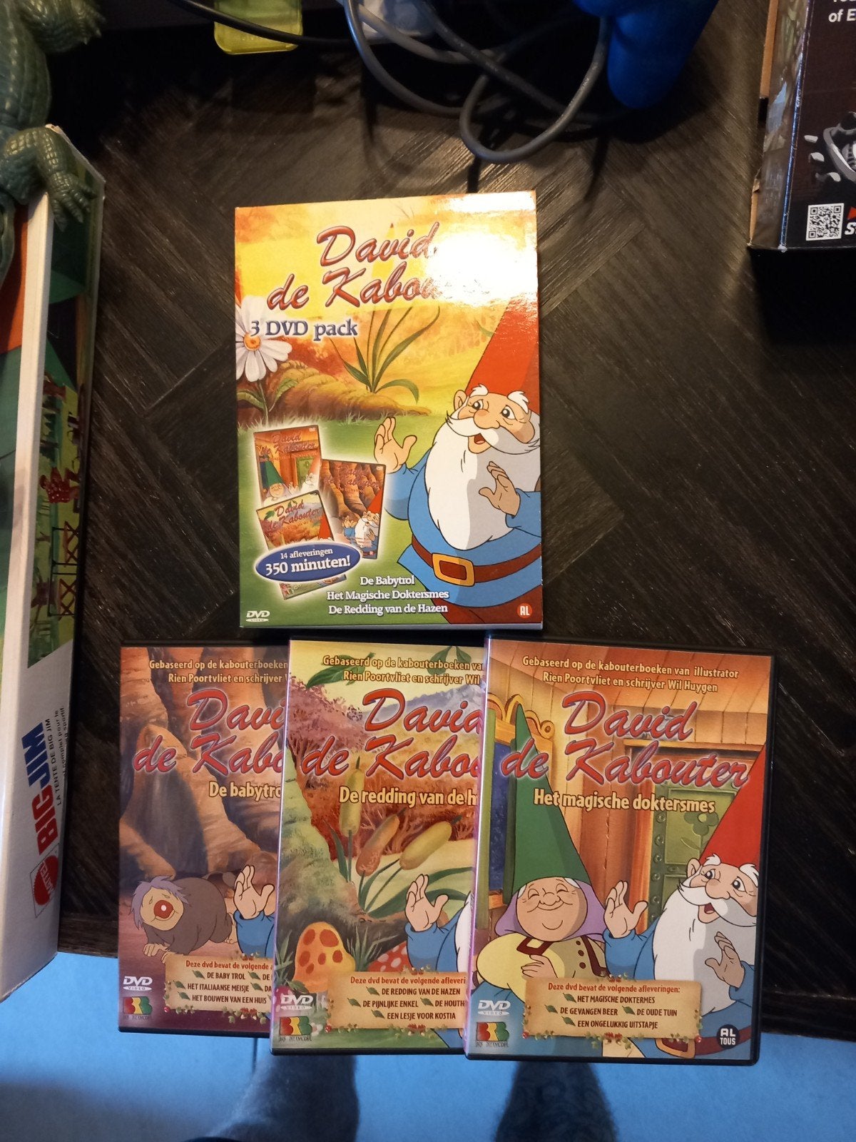 David de Kabouter - 3 DVD pack en losse DVD's, Cd's en Dvd's, Gebruikt, Verzamelbox, Alle leeftijden, Familie