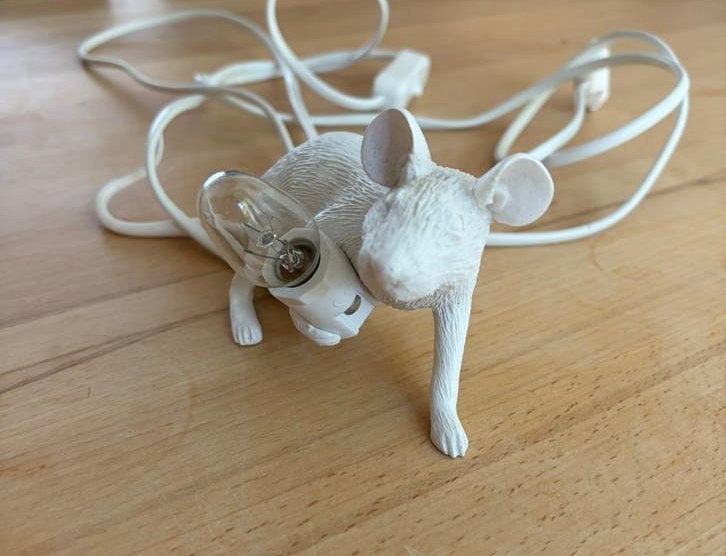 Lampje Seletti muis, Ophalen, Gebruikt
