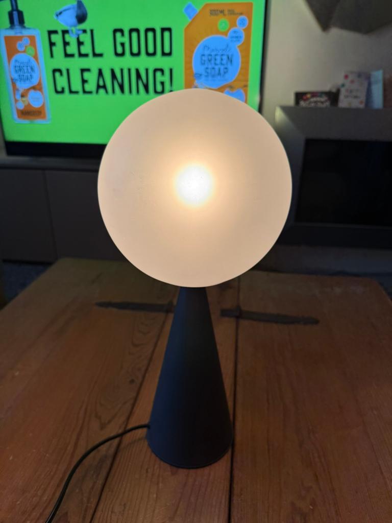Fontana Arte tafellamp 2474 Gio Ponti Bilia, Huis en Inrichting, Lampen | Tafellampen, Ophalen, Zo goed als nieuw, Glas