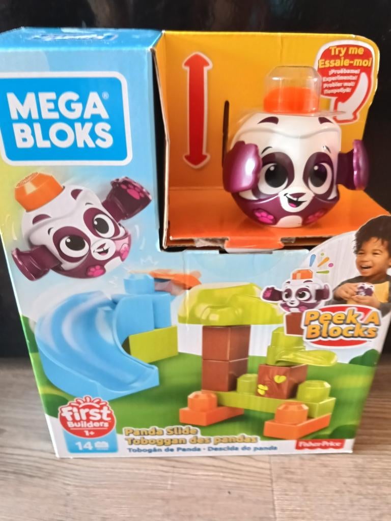 Mega Bloks Panda Glijbaan - Fisher-Price Peek A Blocks, Ophalen of Verzenden, Megabloks