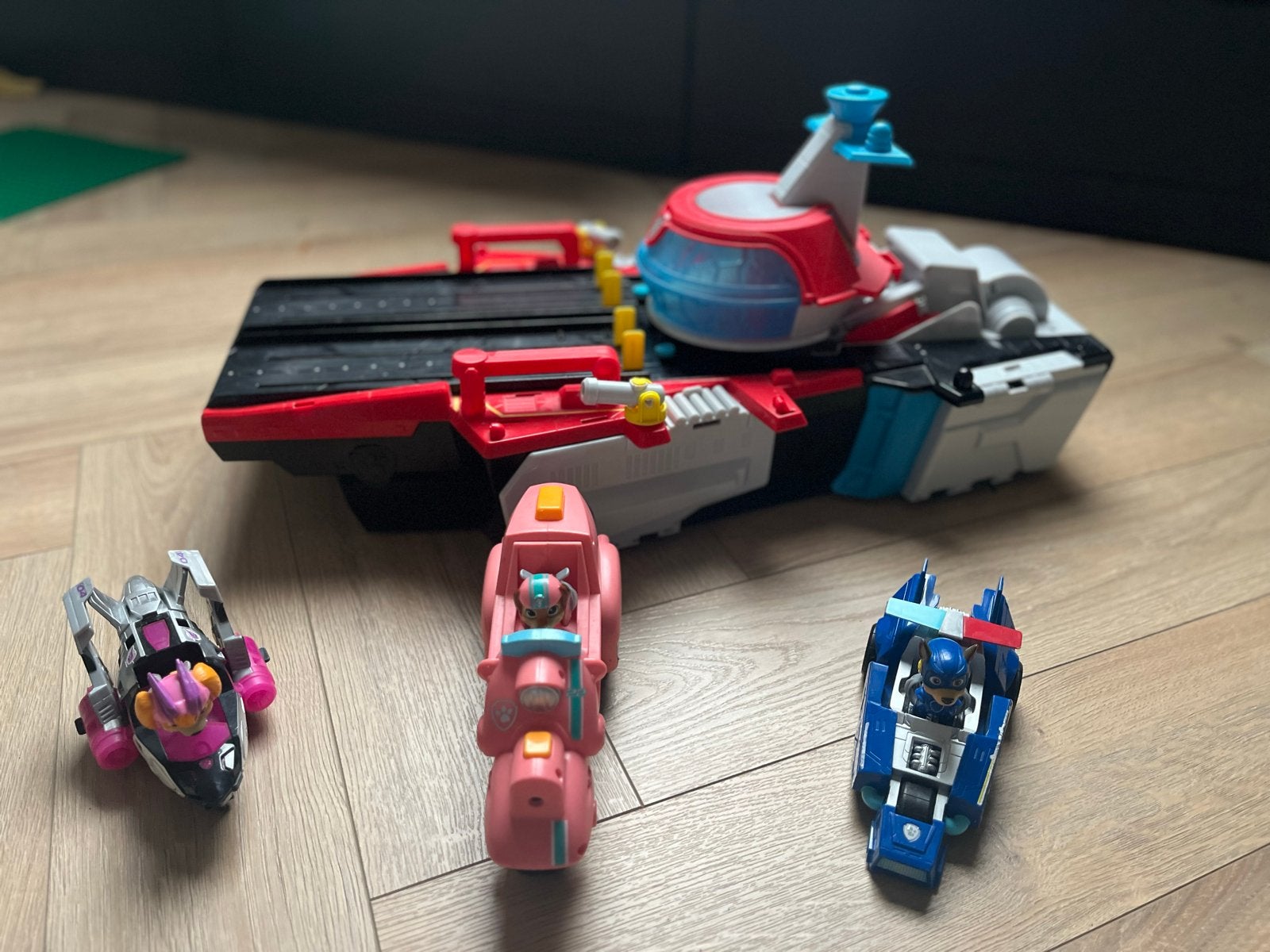 Paw Patrol Patroller boot met 3 voertuigen en figuren, Ophalen, Gebruikt, Jongen of Meisje
