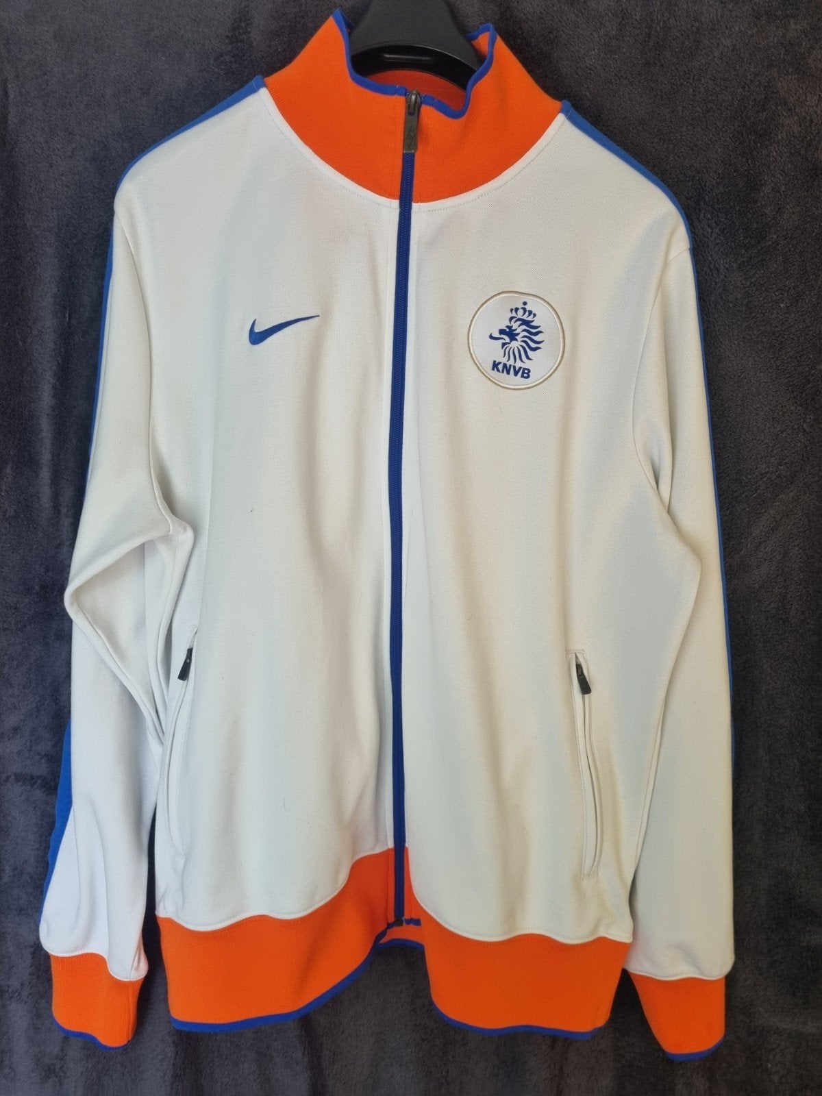 Nike.  Nederlands elftal trainingsjack.  2010/11., Wit, Nike, Maat 56/58 (XL), Ophalen of Verzenden
