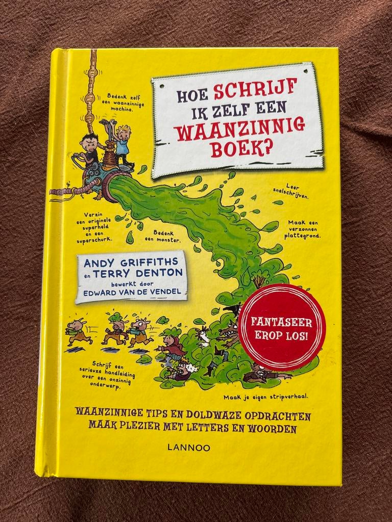 Hoe schrijf ik zelf een waanzinnig boek? - Andy Griffiths, Ophalen of Verzenden, Zo goed als nieuw, Non-fictie