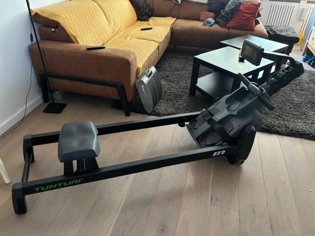 Tunturi Rower R50 Roeitrainer, Sport en Fitness, Ophalen, Benen, Zo goed als nieuw, Metaal