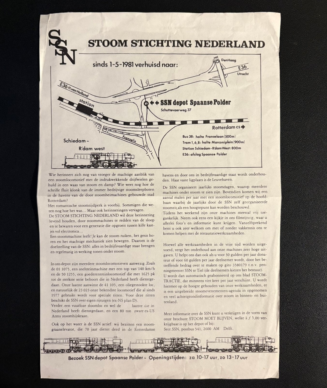 Nieuwsbrief SSN (Stoom Stichting Nederland) (1981), Ophalen of Verzenden, Gebruikt, Trein, Boek of Tijdschrift