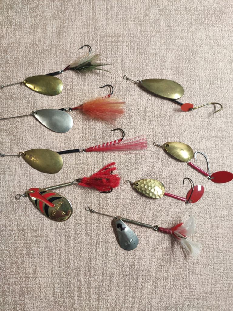 Polderspinnertjes diverse maten. 5 tot 12 gram. ( kunstaas ), Watersport en Boten, Hengelsport | Roofvissen, Gebruikt, Overige typen