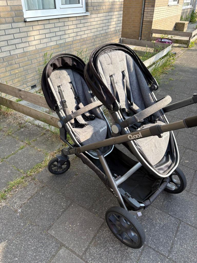 Joovy Qool Duowagen Luxe en comfortabele kinderwagen, Duowagen, Zo goed als nieuw, Combiwagen, Ophalen