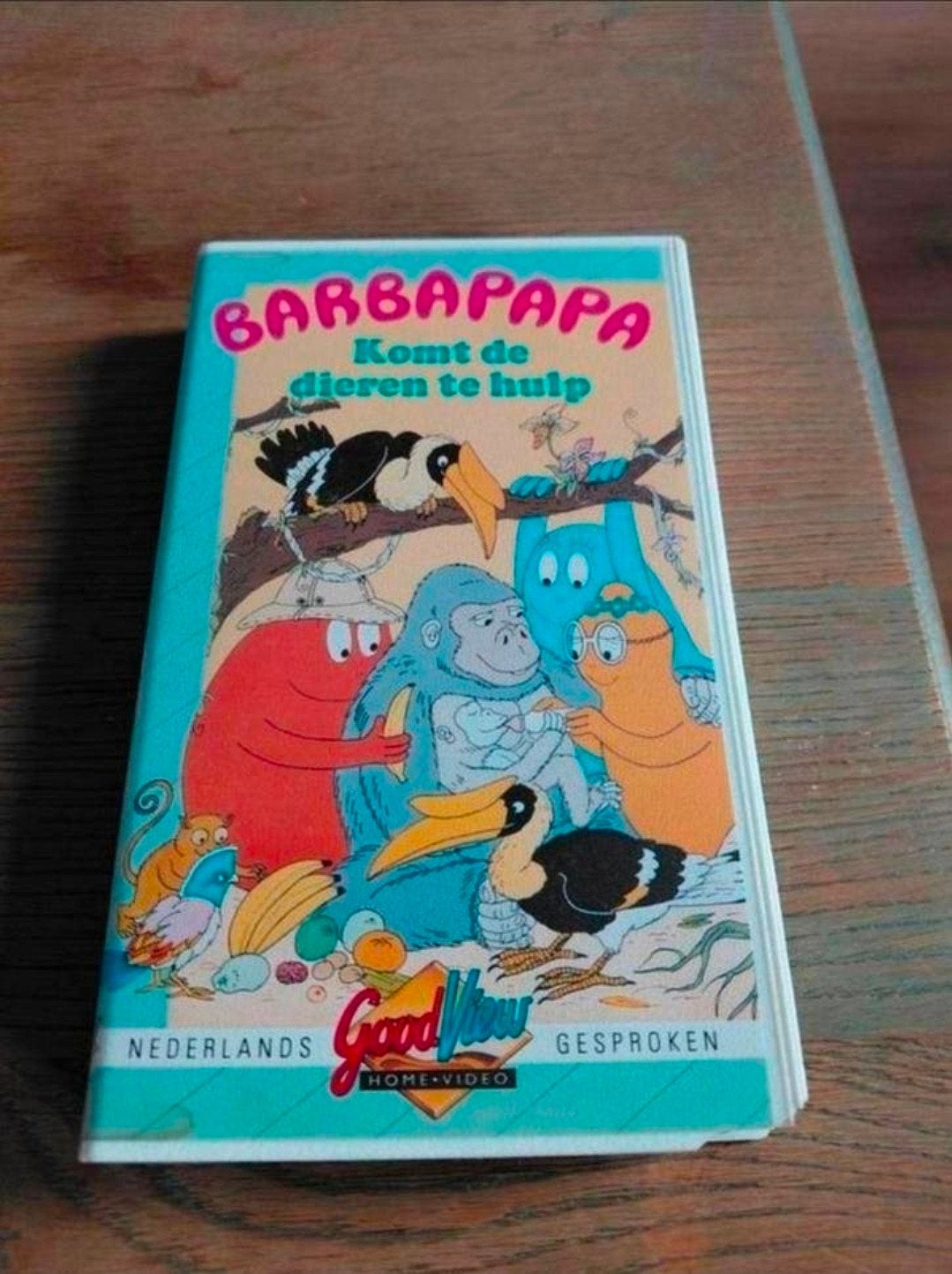 Barbapapa komt de dieren te hulp videoband., Alle leeftijden, Ophalen of Verzenden, Gebruikt