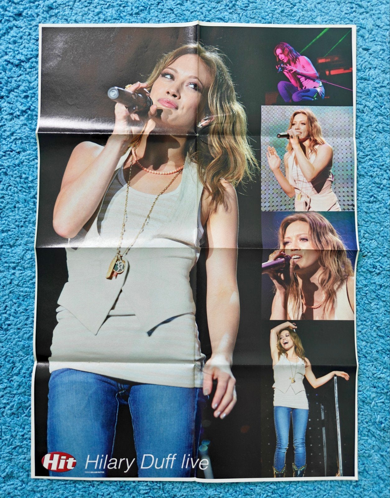 Hilary Duff live poster hitkrant vintage, Verzamelen, Rechthoekig Staand, Nieuw, Ophalen of Verzenden, A1 t/m A3