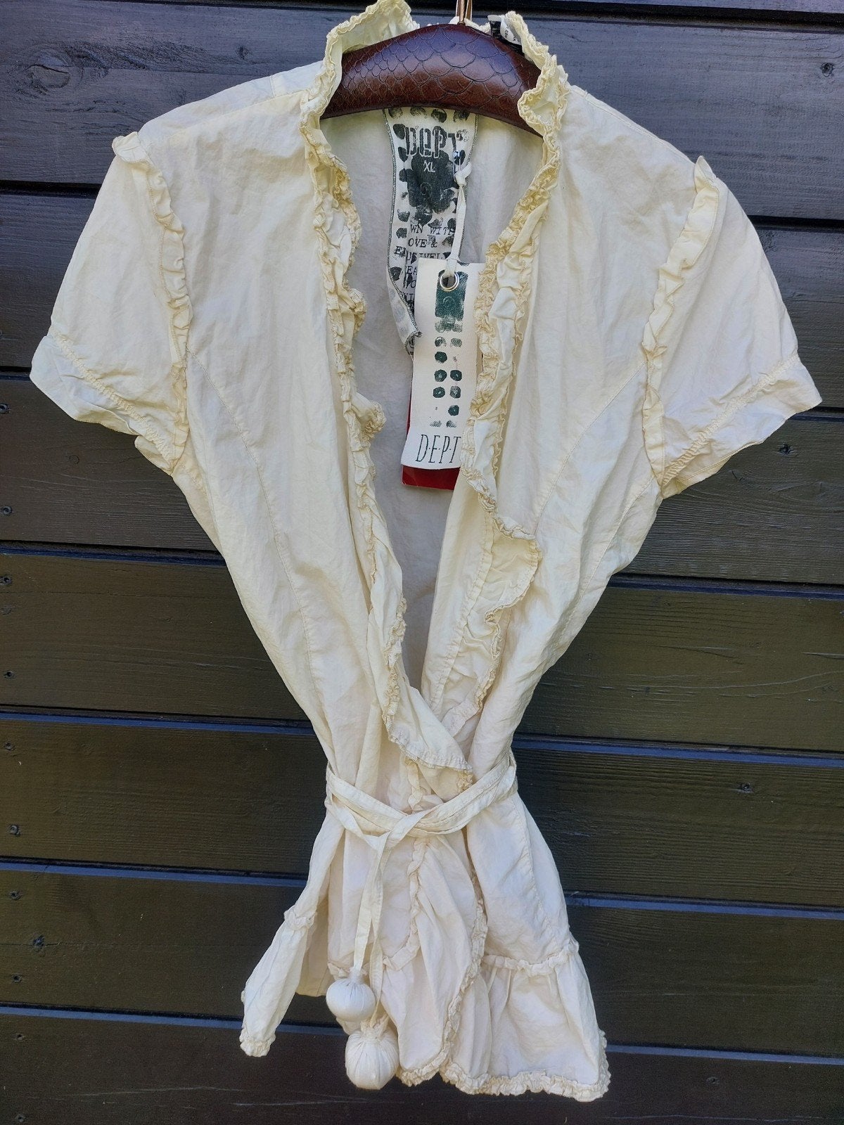 Dept Wikkelblouse met ruches - Maat XL - Nieuw met kaartjes, Overige kleuren, Maat 46/48 (XL) of groter, Nieuw, Ophalen of Verzenden