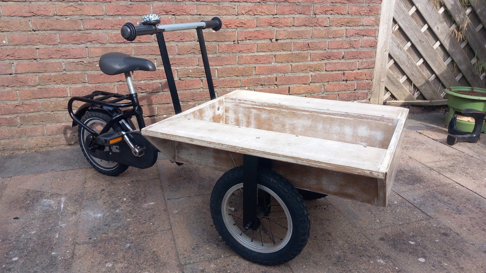 kinder bakfiets, Fietsen en Brommers, Fietsen | Kinderfietsjes, Ophalen, Minder dan 16 inch