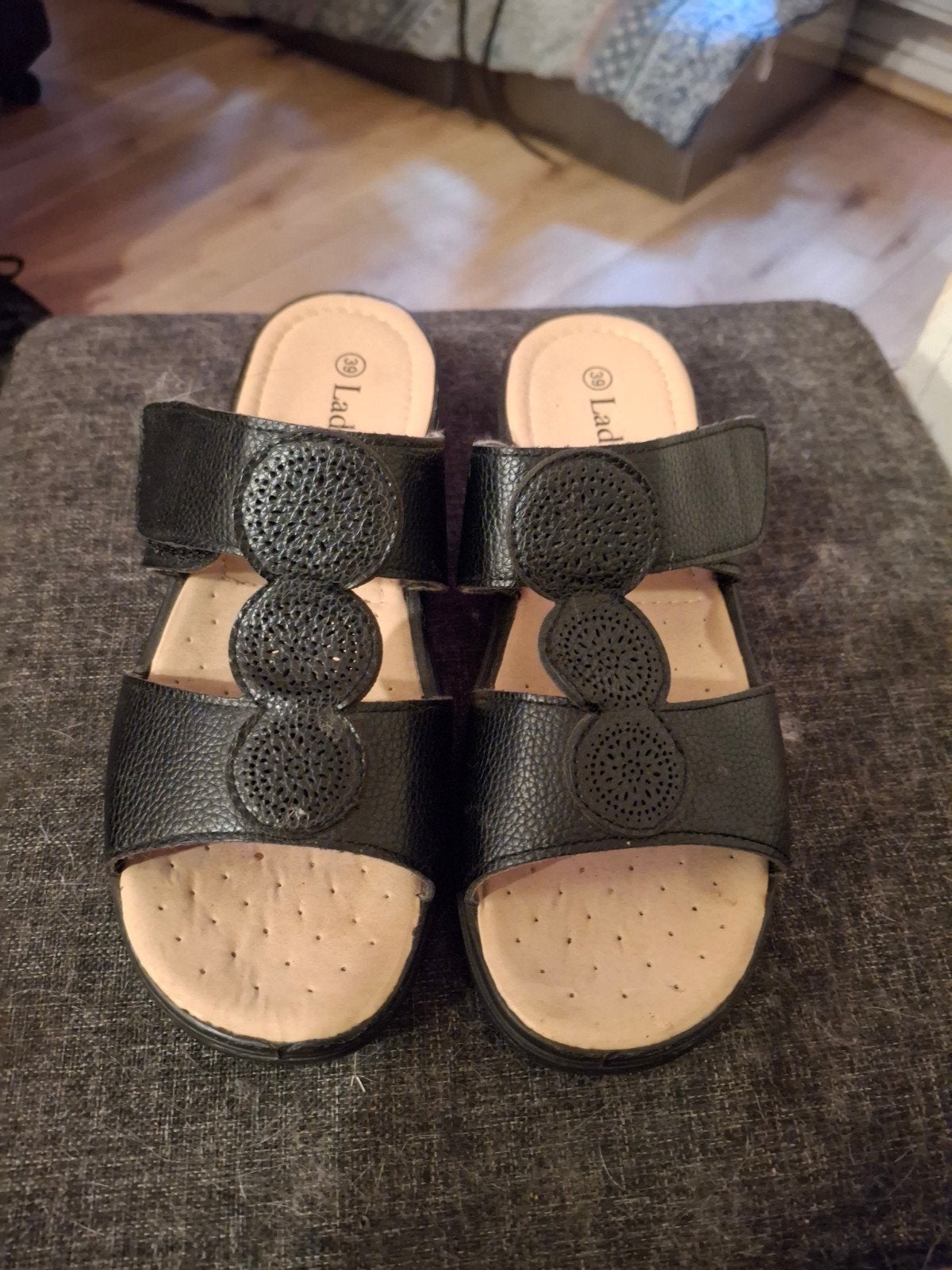Nieuw! Ladyflex dames sandalen maat 39 zwart, Zwart, Ladyflex, Nieuw, Sandalen of Muiltjes