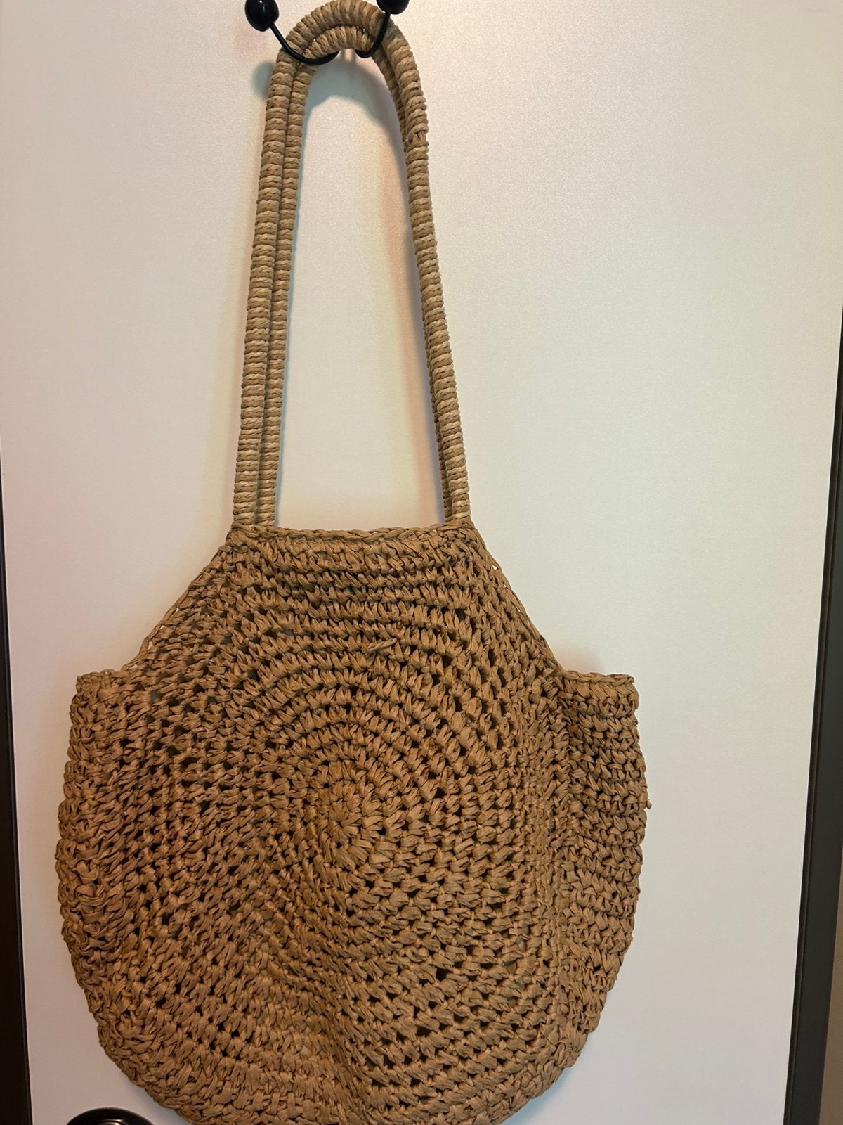 Summer Straw Shoulder Bag for Travel & Beach, Ophalen of Verzenden, Zo goed als nieuw, Rechthoekig