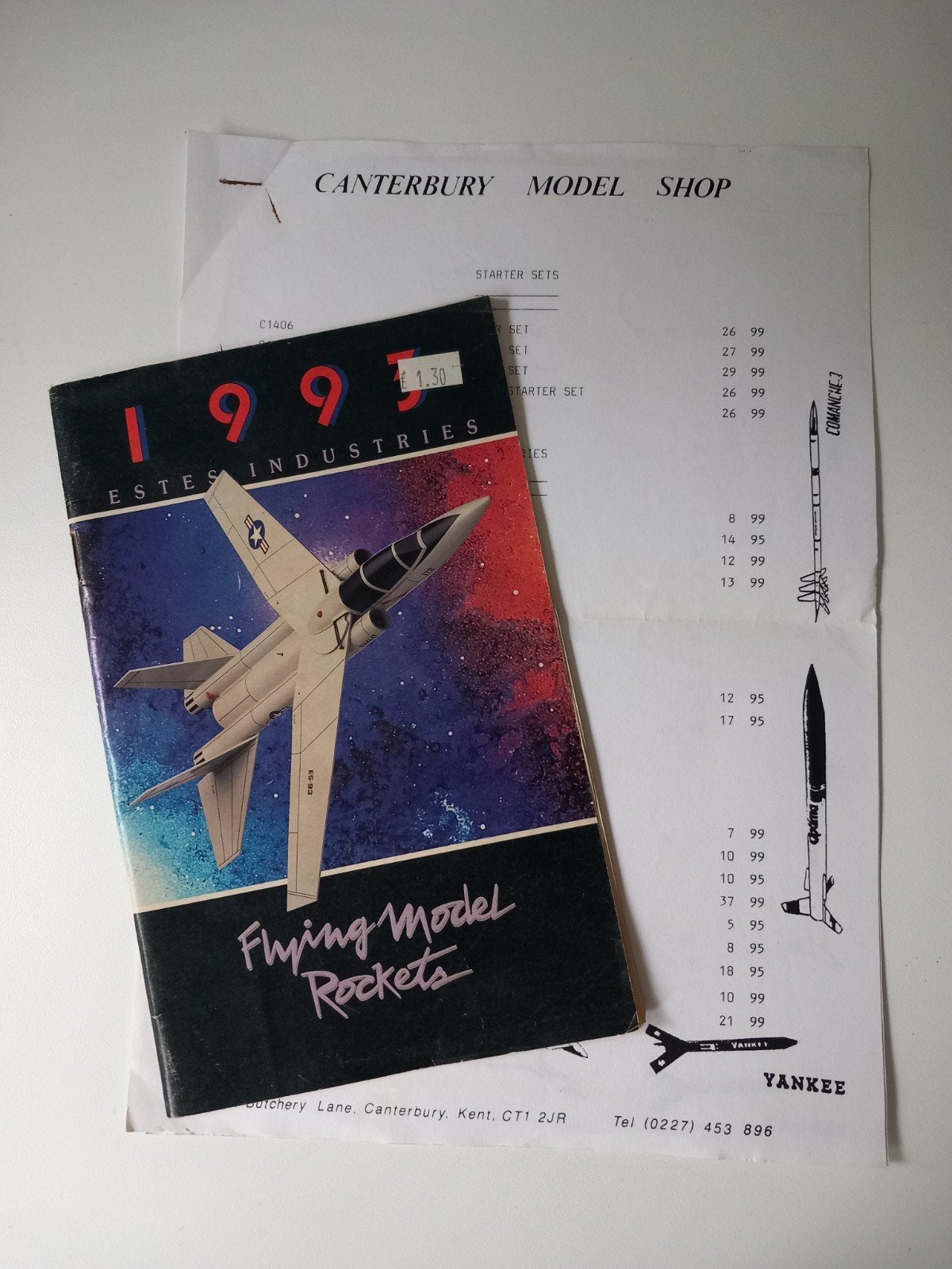 Catalogus van model raketten 1993, Ophalen of Verzenden, 1:72 tot 1:144, Overige merken