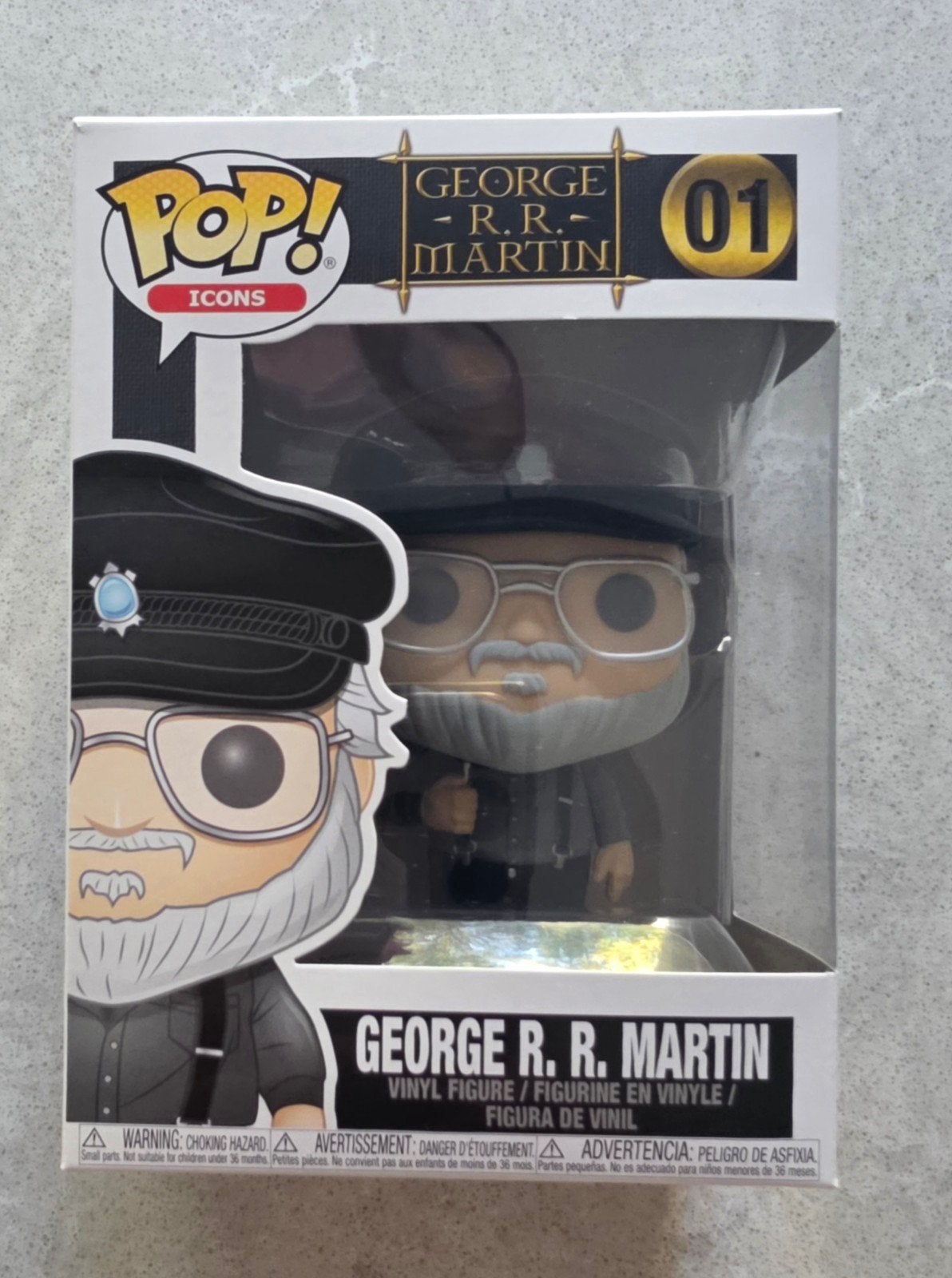 Funko Pop! ICONS: George R.R. Martin #01, Ophalen of Verzenden, Nieuw