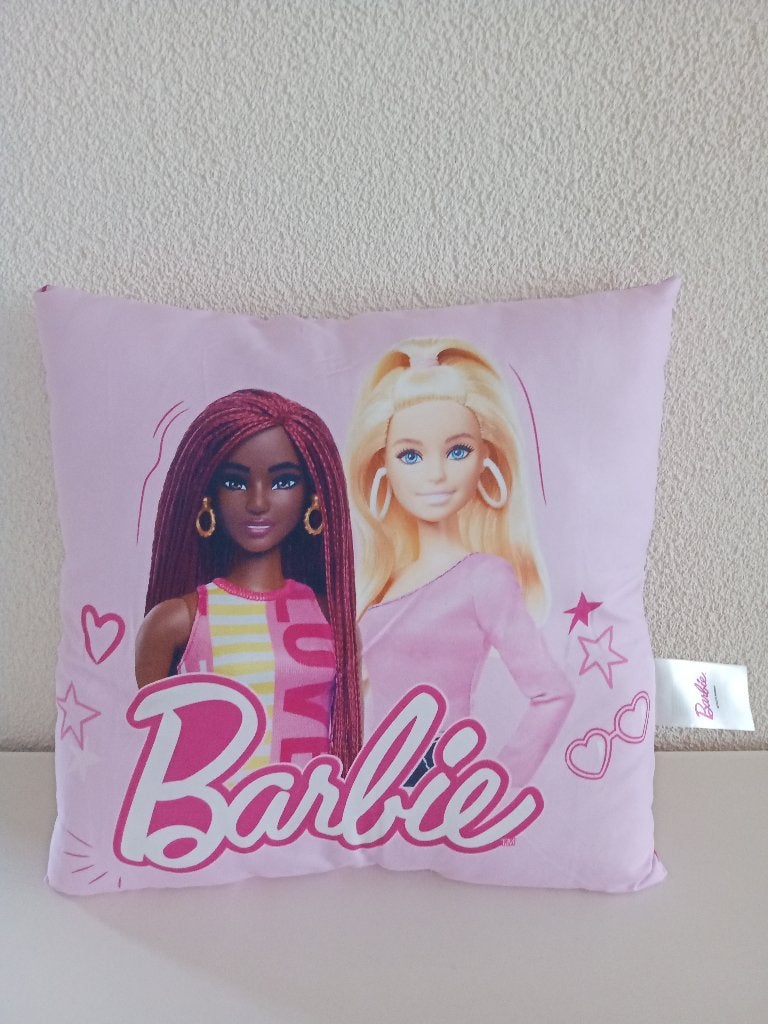 Een NIEUW Kussen met BARBIE afbeelding , Roze, Ophalen of Verzenden, Nieuw, Kleed of Kussen