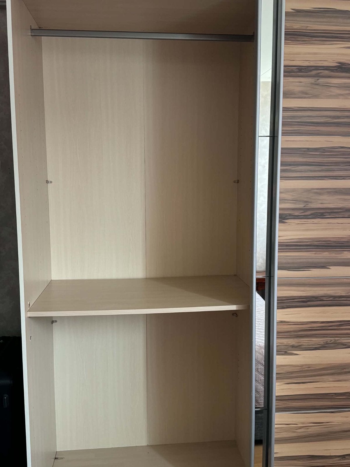 Kleding kast met spiegel, Ophalen, Zo goed als nieuw, 50 tot 75 cm, 150 tot 200 cm