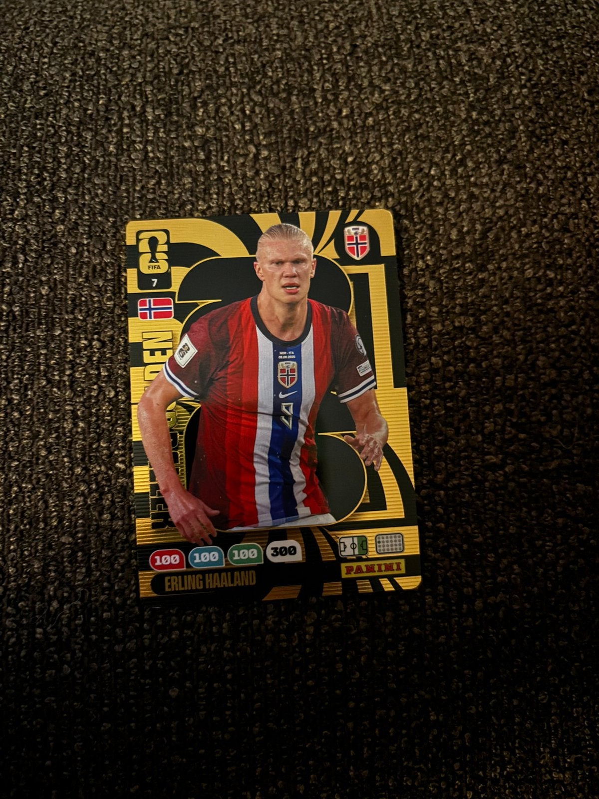 Haaland Golden Baller Panini Adrenalyn XL WK 2026, Hobby en Vrije tijd, Stickers en Plaatjes, Ophalen of Verzenden, Nieuw, Plaatje