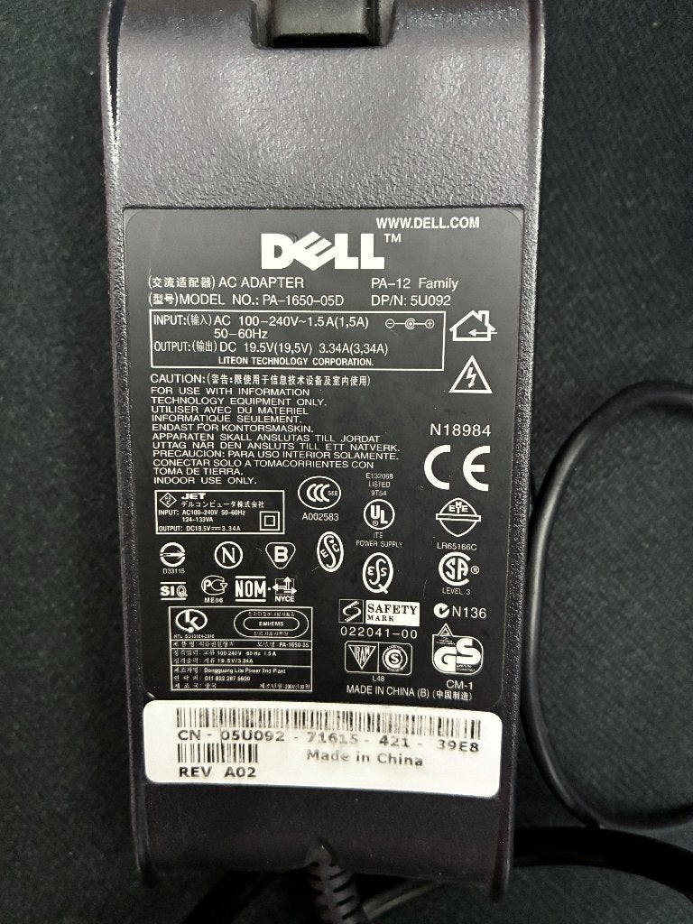 te koop oplader laptop DELL, Ophalen of Verzenden, Nieuw, DELL