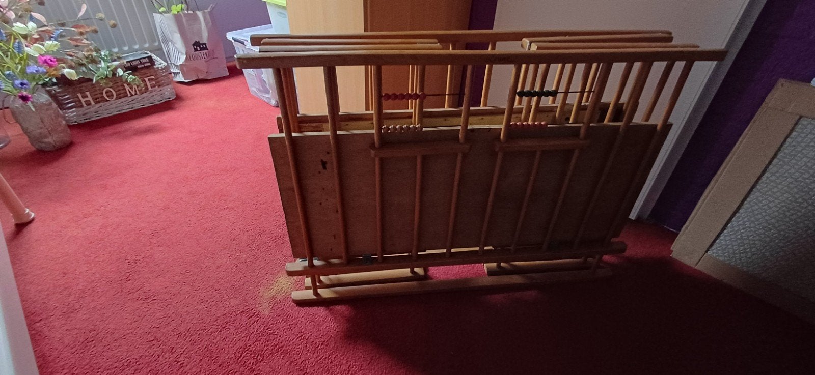 Houten Retro Box met Boxkleed - Gebruikt maar Functioneel, Ophalen, Gebruikt, Boxkleed
