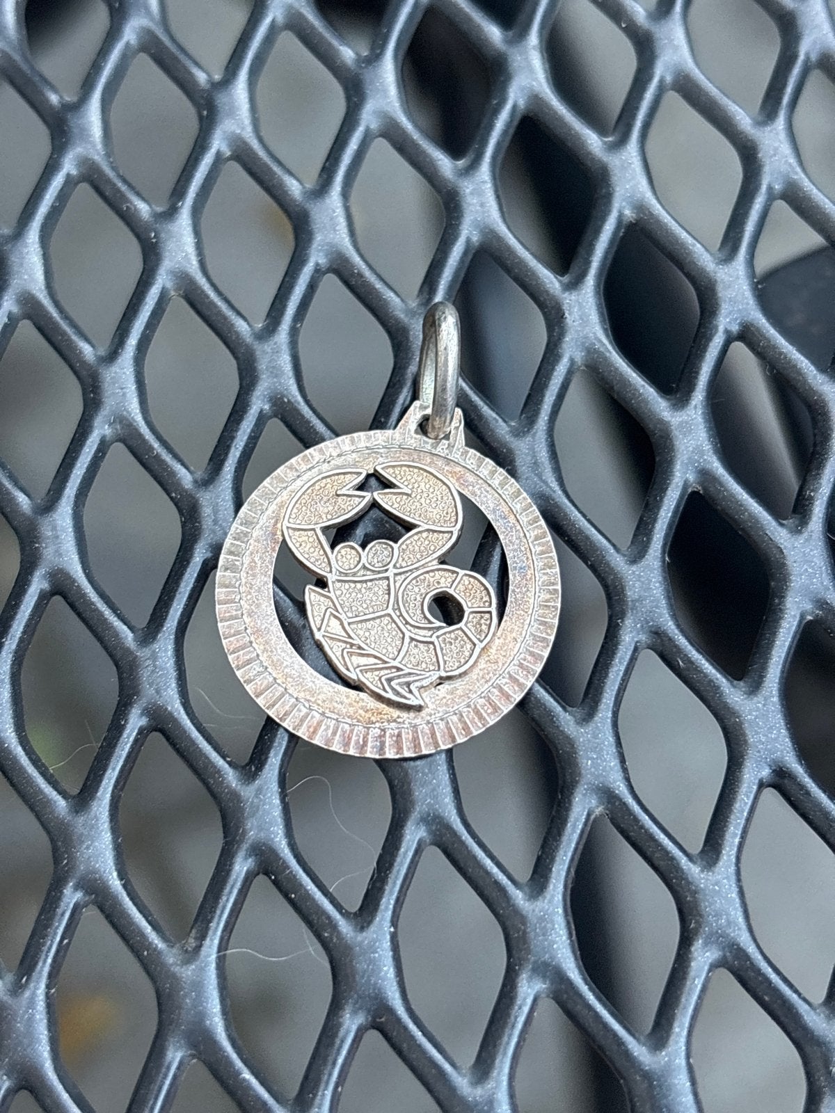 Zilveren 835 Kreeft Sterrenbeeld Hanger, Ophalen of Verzenden, Gebruikt, Zilver, Dier