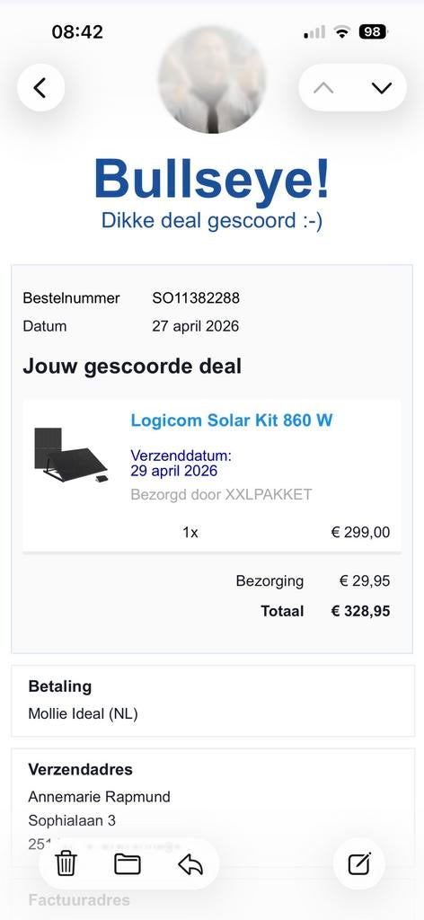 Zonnenpanelen Logicom Solar kit 860 W, Ophalen, Nieuw, Compleet systeem, 200 wattpiek of meer