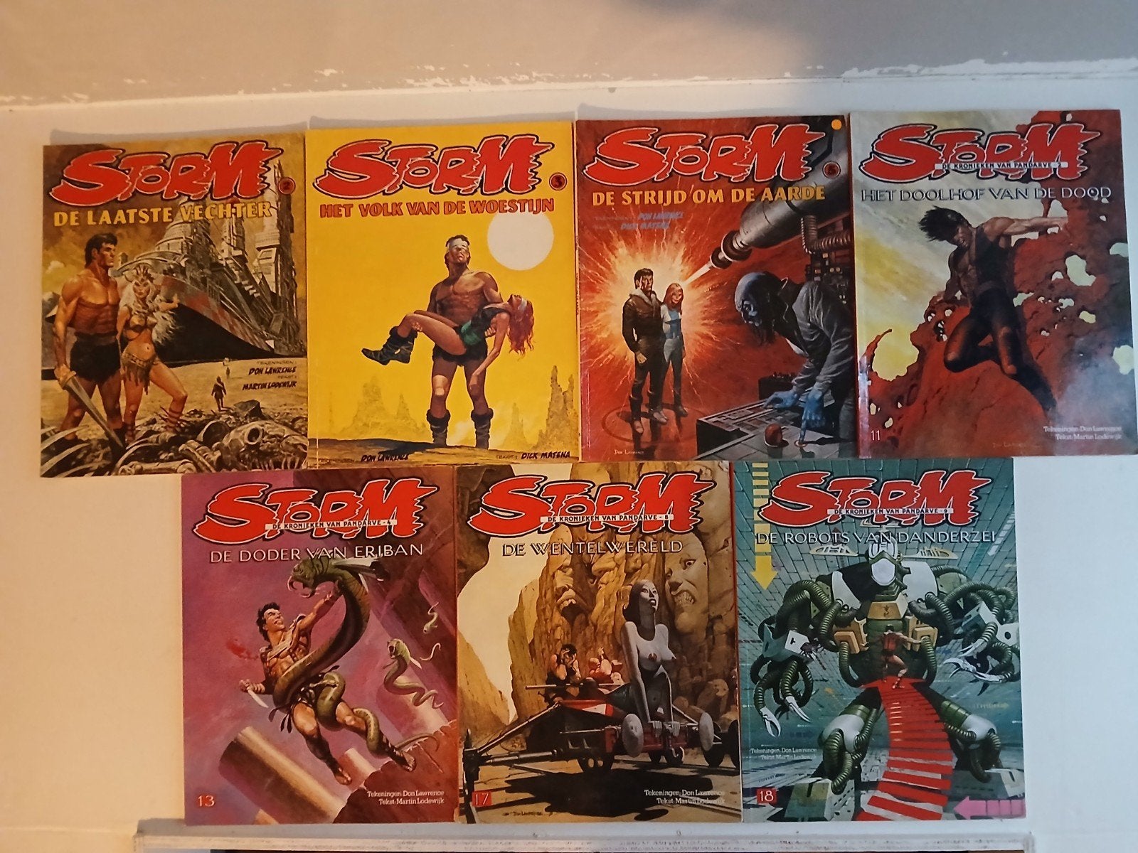 Storm stripboeken 7 stuks, Meerdere stripboeken, Ophalen of Verzenden, Gelezen