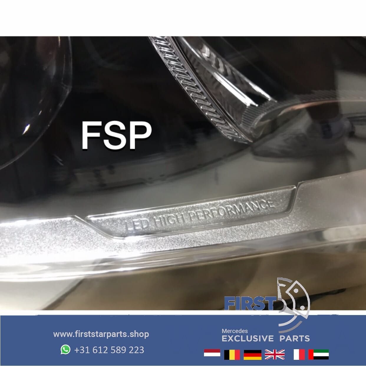 W156 FACELIFT LED KOPLAMP RECHTS Mercedes GLA 2016-2020 ORIG, Auto-onderdelen, Gebruikt, -, Ophalen of Verzenden, -
