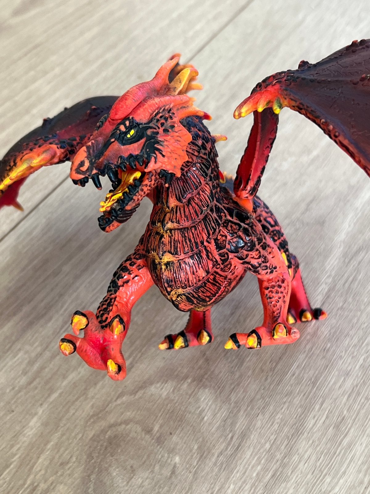 Schleich  vuurdraak, Kinderen en Baby's, Speelgoed | Actiefiguren, Ophalen, Zo goed als nieuw