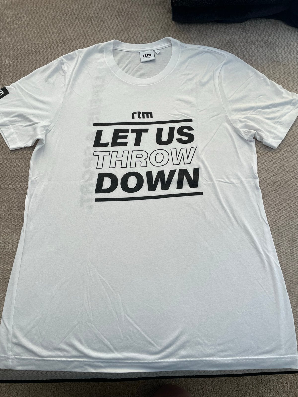 RTM Lifestyle Gym T-shirt - Wit - Maat L, Ophalen of Verzenden, Zo goed als nieuw, Maat 52/54 (L), Wit