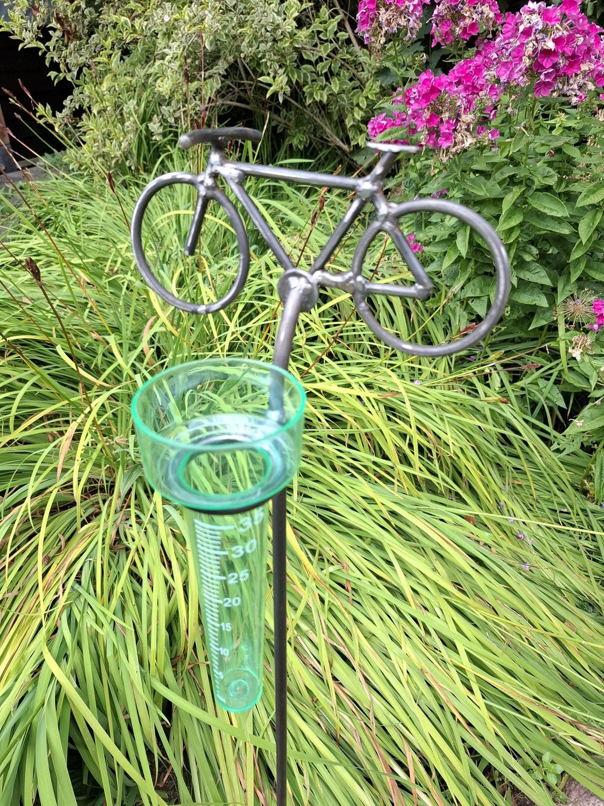 Regenmeter met stalen fietsje, Nieuw, Ophalen of Verzenden, Blijham, Ottoboven@gmail.com