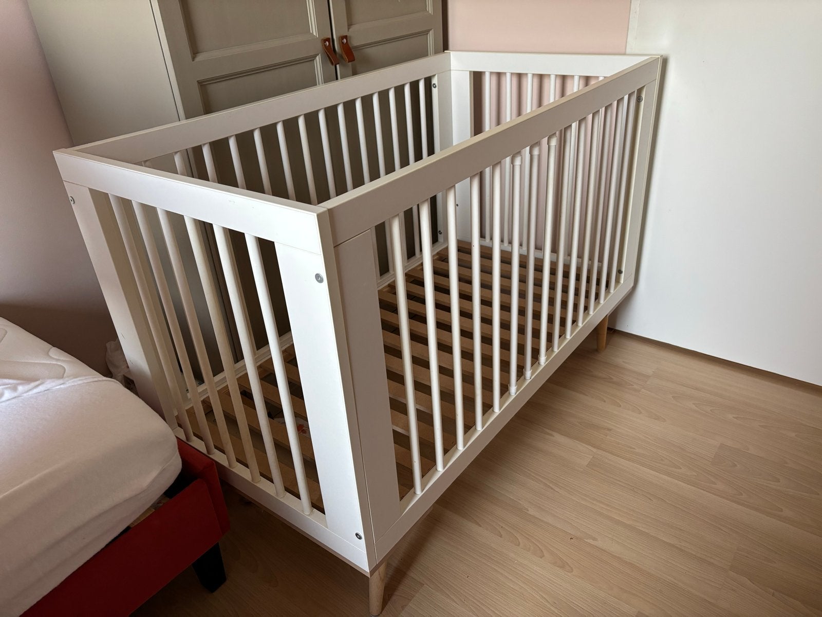 Ledikant Petit Amelie, Ophalen, Wit, 190 cm of minder, Hout