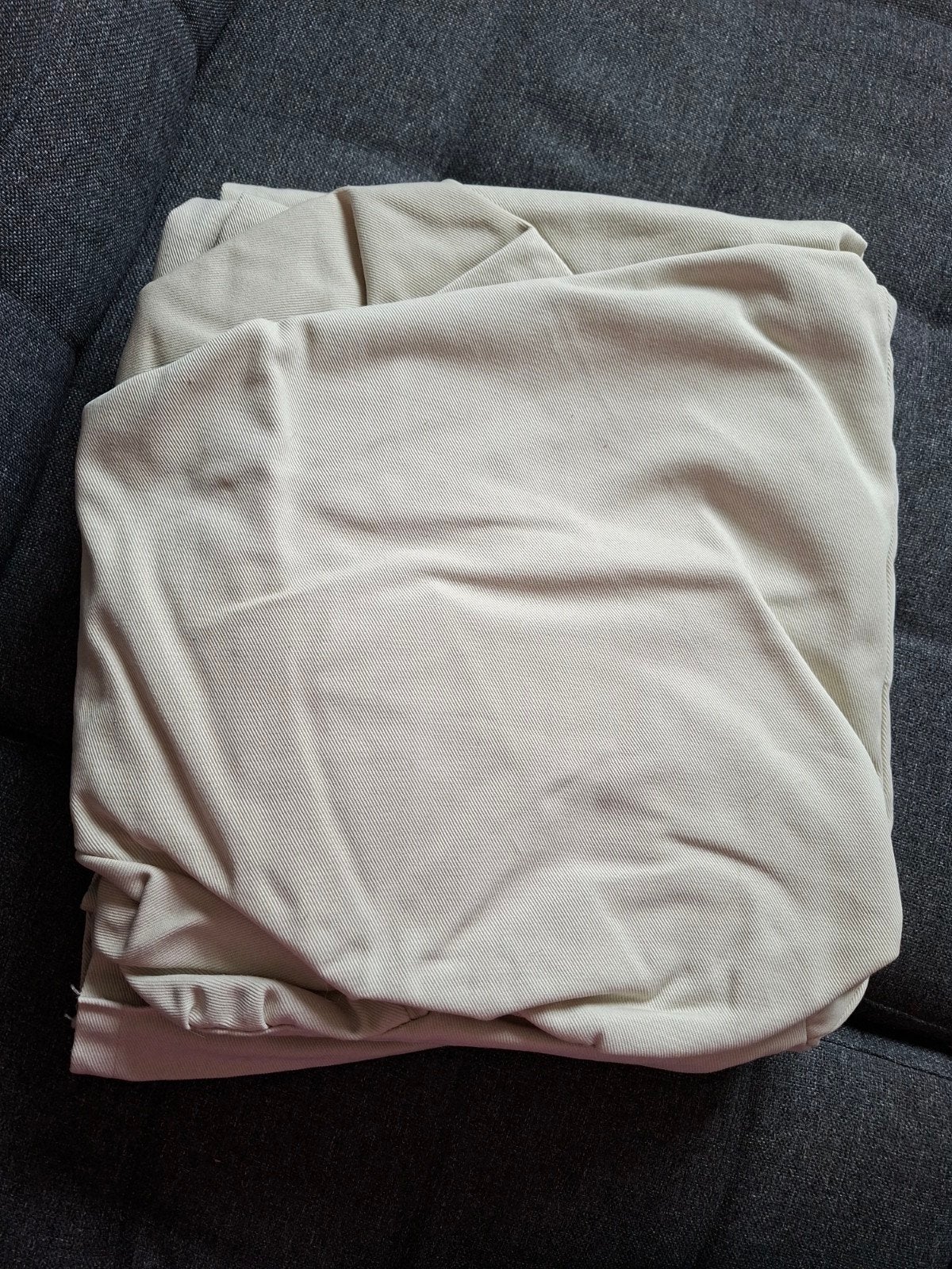 IKEA Ektorp fauteuil Hallarp Crème Hoezenset, Gebruikt, Beige, IKEA, Ophalen of Verzenden