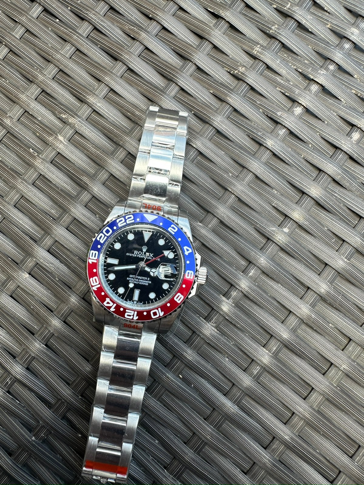 Rolex gmt pepsi, Ophalen of Verzenden, Zo goed als nieuw