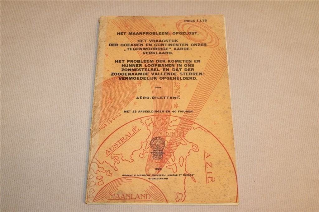Het Maanprobleem Opgelost — Vintage Boek Kosmologie 1928, Ophalen of Verzenden, Gelezen, Natuurwetenschap