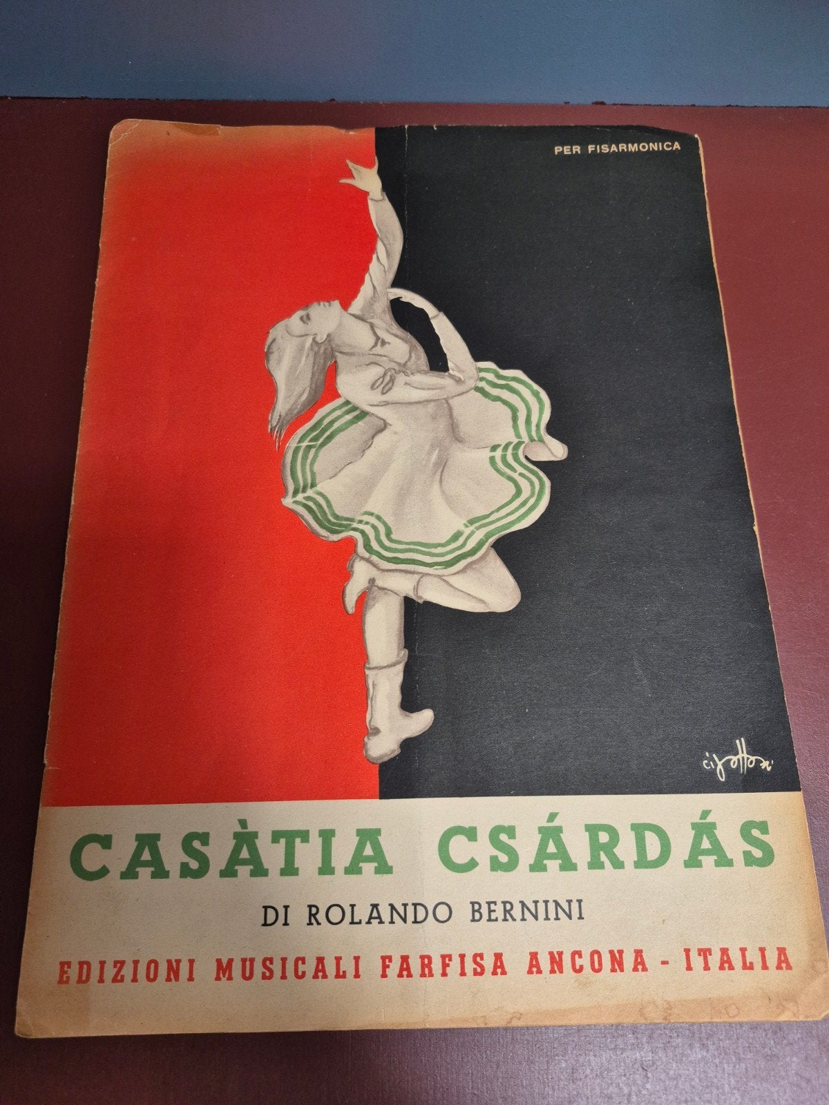 Casàtia Csárdás bladmuziek voor accordeon, Ophalen of Verzenden, Gebruikt, Accordeon