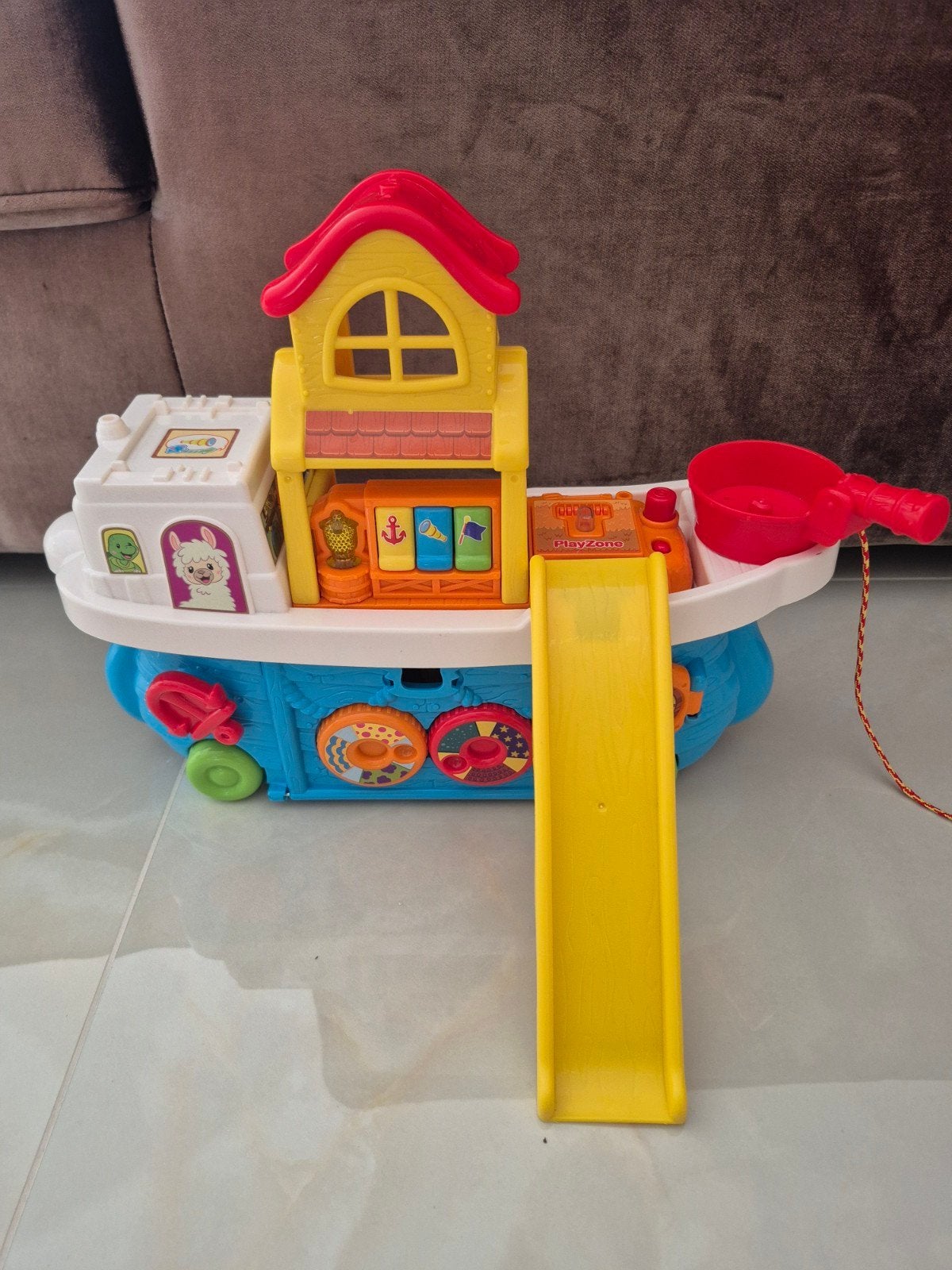 VTech Zoef Zoef Dieren Dierenboot met geluid en licht, Ophalen, Zo goed als nieuw, Overige typen, Met licht