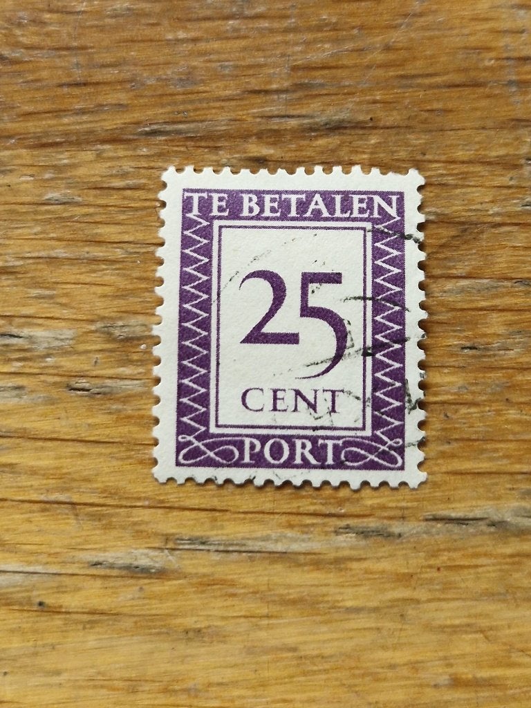 suriname gestempeld portzegel nr P43, Ophalen of Verzenden, Gestempeld