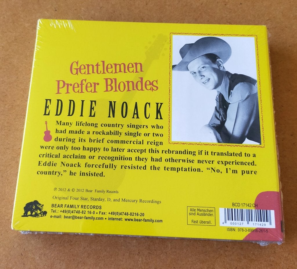 Eddie Noack - Gentlemen Prefer Blondes 3CD 2012 Nieuw Bear F, Ophalen of Verzenden, Zo goed als nieuw, Country