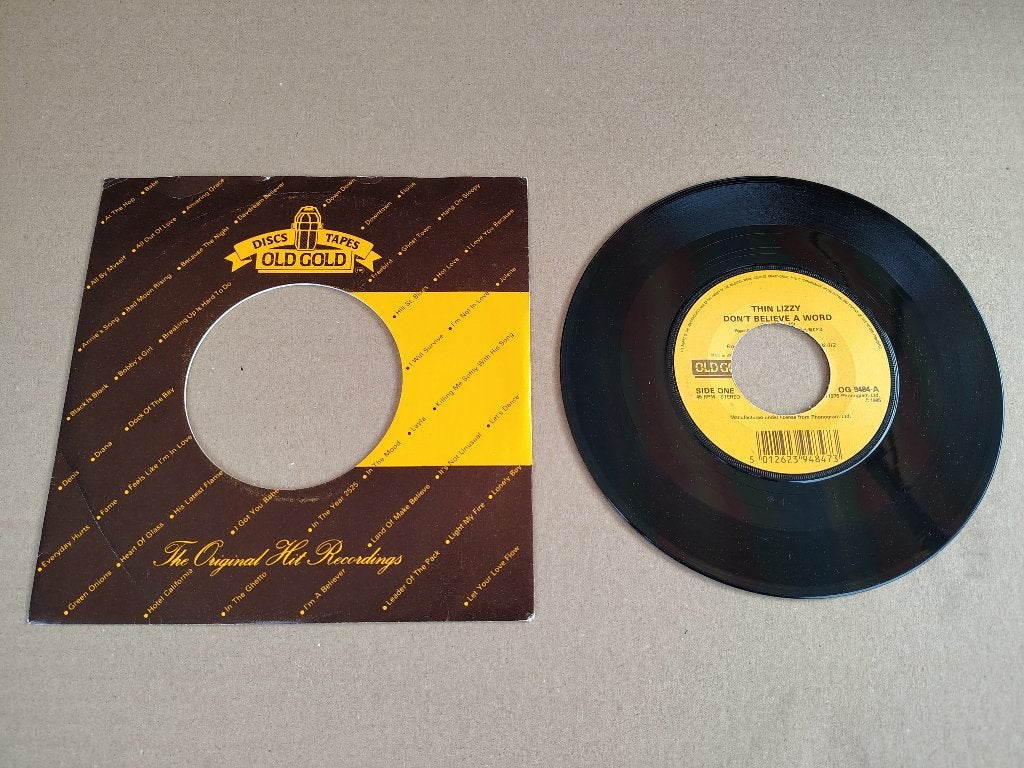 7" Single: Thin Lizzy - Don't Believe A Word (1976), Verzenden, Gebruikt, 7 inch, Pop