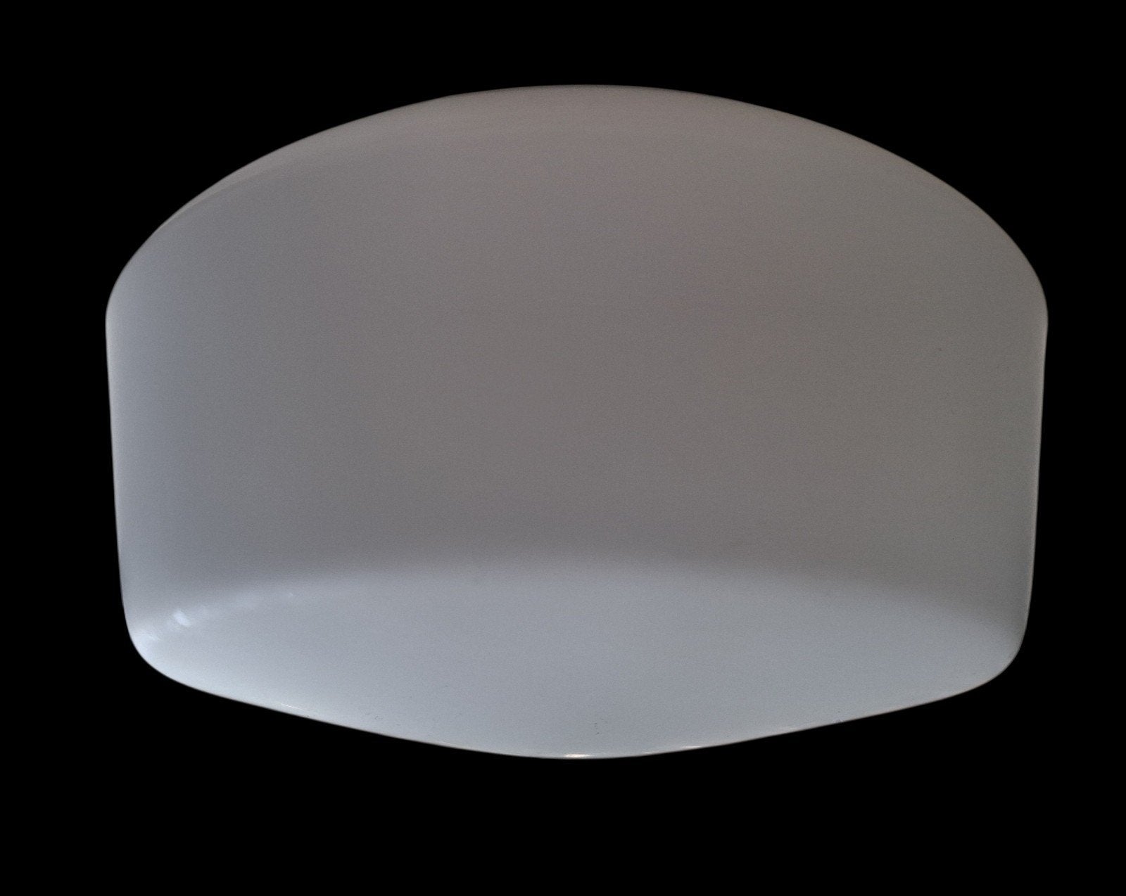 Vintage RZB plafondlamp, mat opaalglas, Ø 16 cm, Gebruikt, Ophalen of Verzenden, Glas, Wit