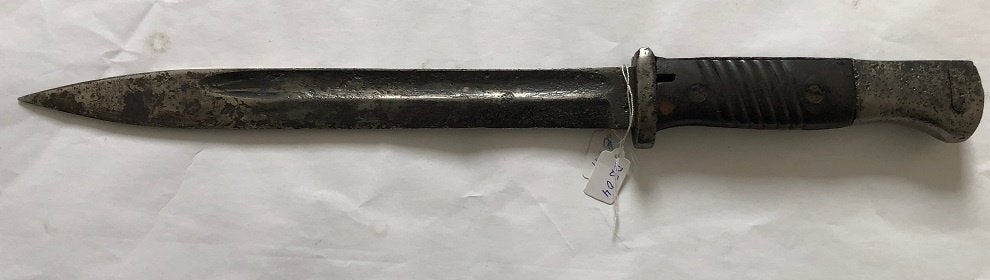 K98 bajonet( 04 ). M84/98 met bakelieten greep., Ophalen of Verzenden, Marine, Duitsland, Mes of Dolk