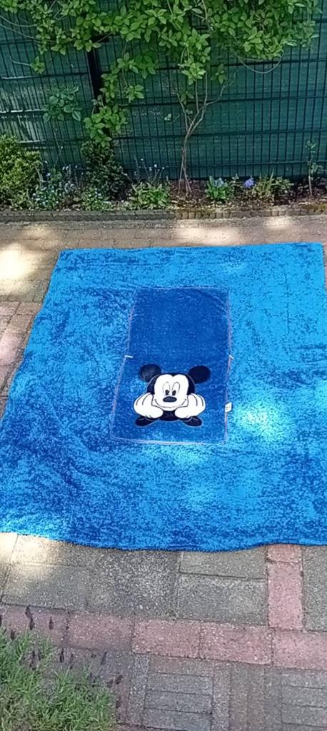 Mickey Mouse knuffeldeken/kussen - Blauw, Verzamelen, Disney, Ophalen of Verzenden, Zo goed als nieuw, Overige typen
