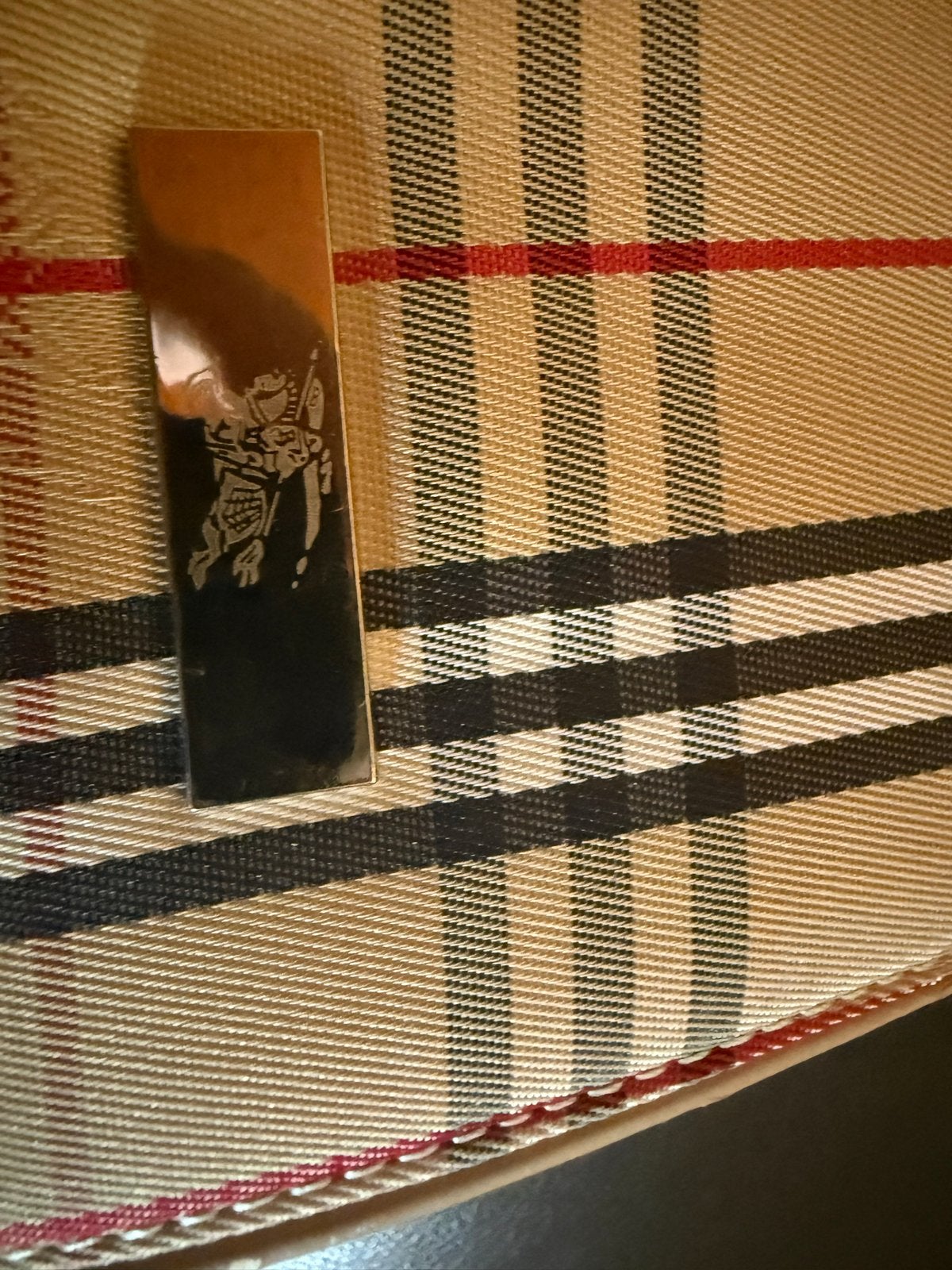 Burberry Handtas in beige ruitpatroon, Sieraden, Tassen en Uiterlijk, Tassen | Damestassen, Ophalen, Gebruikt, Beige, Handtas