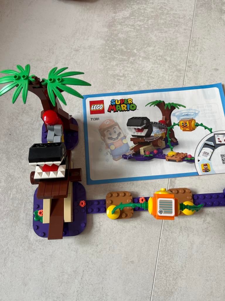 LEGO Super Mario 71381 Chain Chomp Jungle Ontmoeting, Lego, Ophalen of Verzenden, Zo goed als nieuw, Compleet