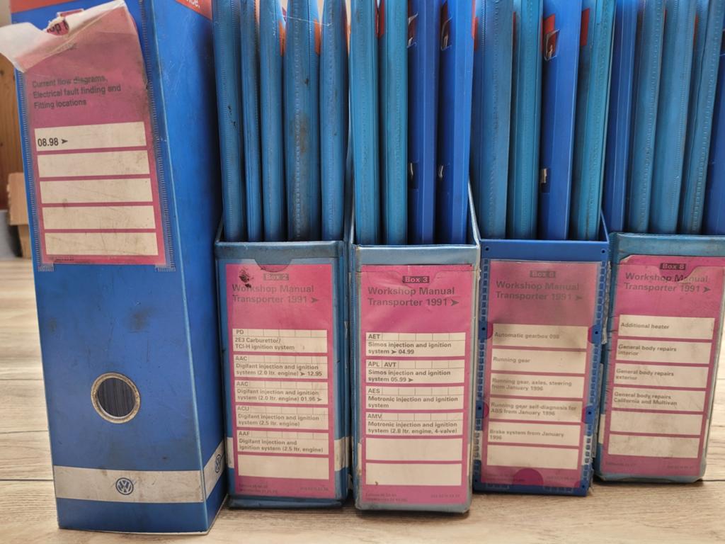Volkswagen T4 Workshop Manuals, Ophalen