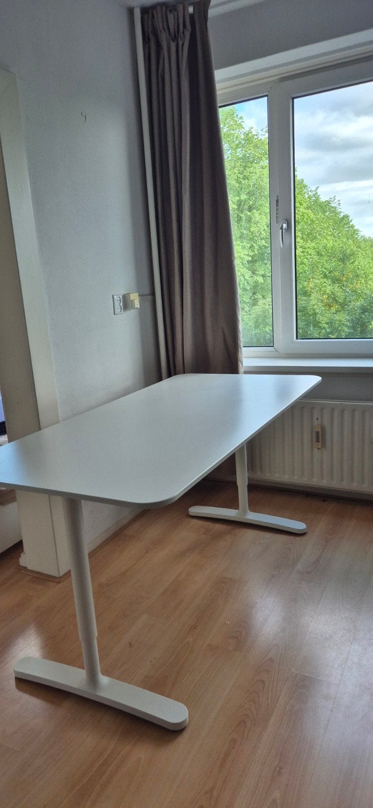 IKEA BEKANT bureau 160x80 cm wit, Ophalen, Overige typen, Gebruikt, IKEA