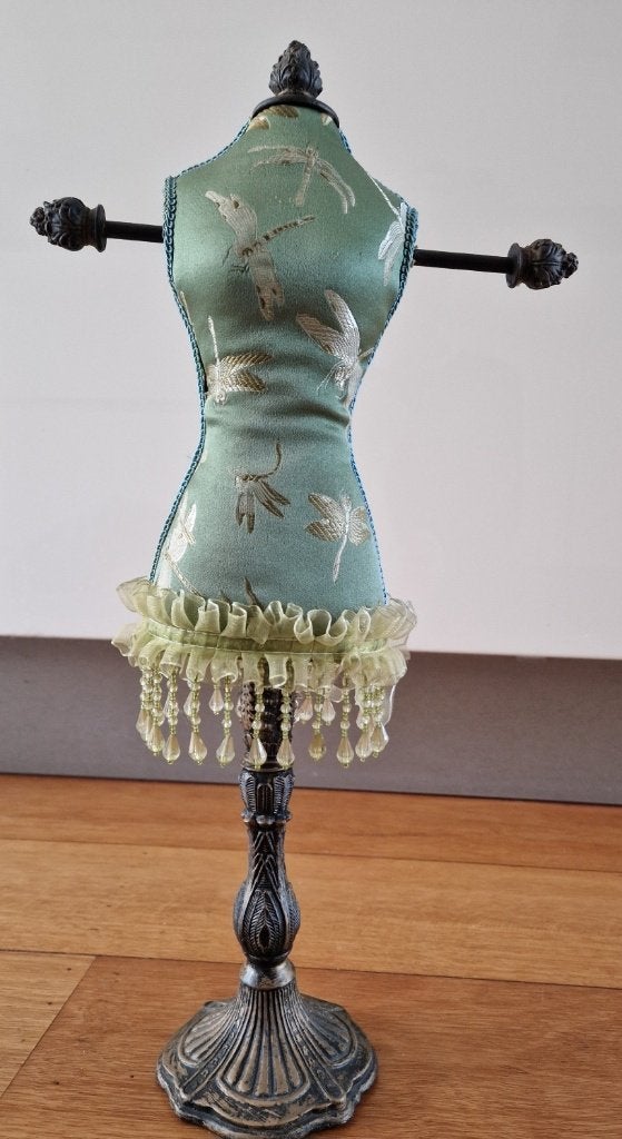 paspopvorm 45 cm hoog, koper+glas, voor sieraden etc., Ophalen of Verzenden, Zo goed als nieuw