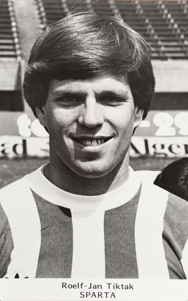 Spelerskaart Roelof Jan Tiktak - Sparta - seizoen 1980/1981, Ophalen of Verzenden, Zo goed als nieuw, Sparta, Spelerskaart